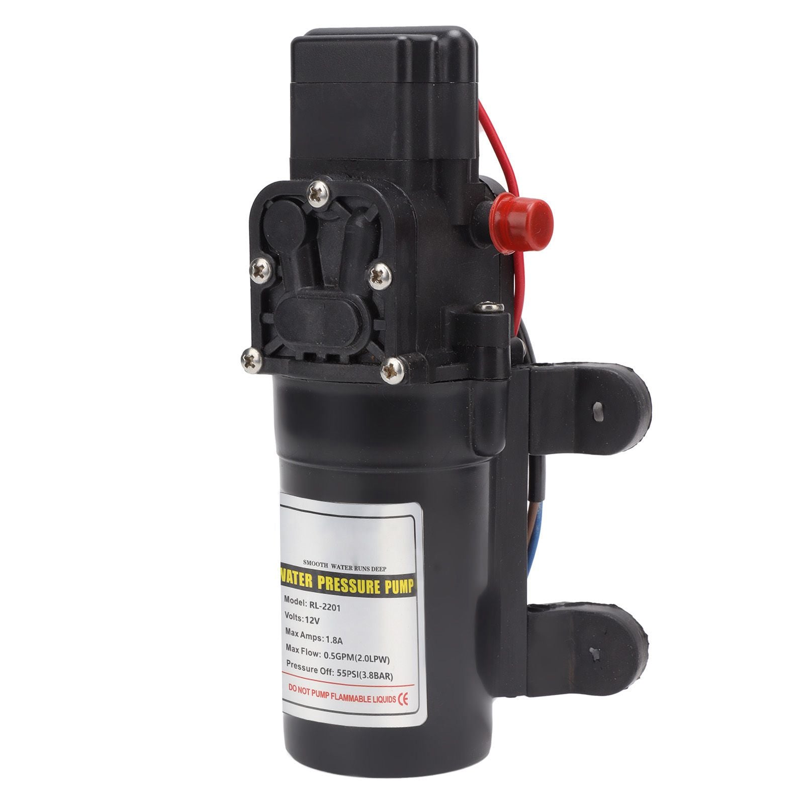 Water Pressure Diaphragm Pump Self Priming Diaphragm Pump High Pressure Water Pump for Outdoor RL 2201 12V