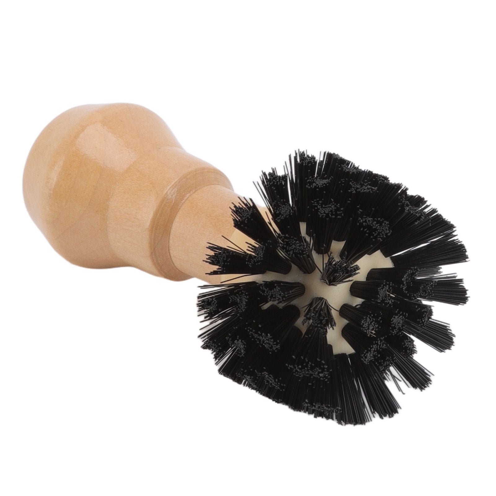 Portafilter Cleaning Brush Professional Portable Coffee Tamper Cleaning Brush with Wooden Handle for Kitchen Tool 51mm/2.01in, 54mm/2.13in