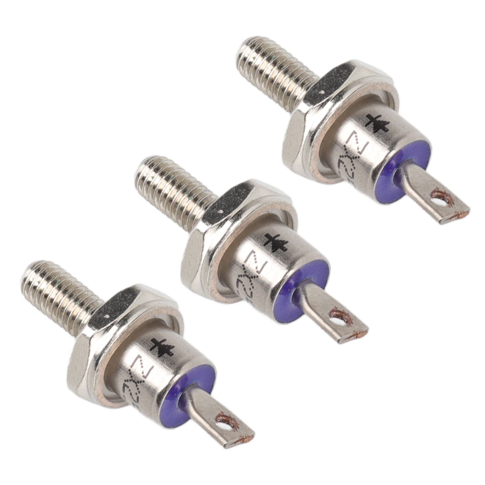 3PCS Rectifier Diode Spiral 25A Iron High Hardness Spiral Rectifier Module Replacement for Generator Cathode