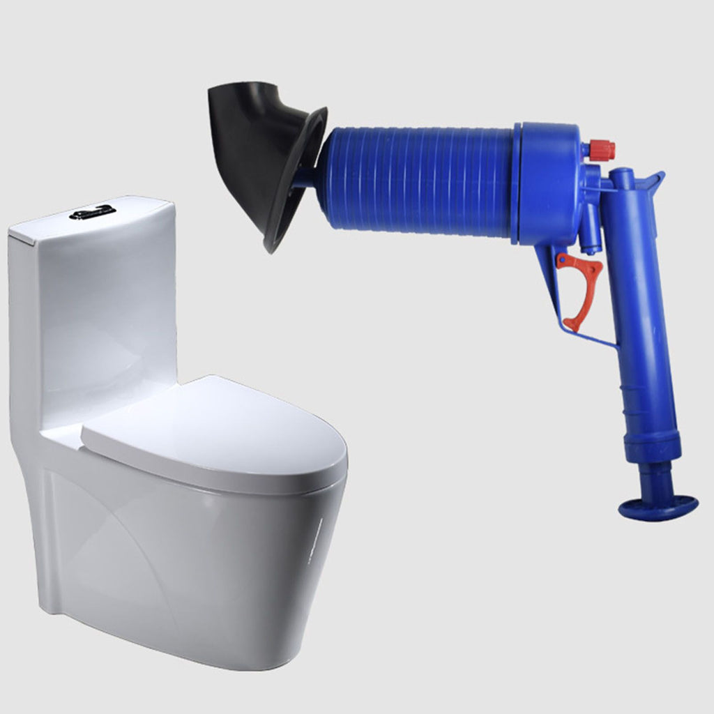 Air Plunger for Toilet Blue Household Air Toilet Drain Blaster Plunger for Floor Drain Sink Sewer Bathtub