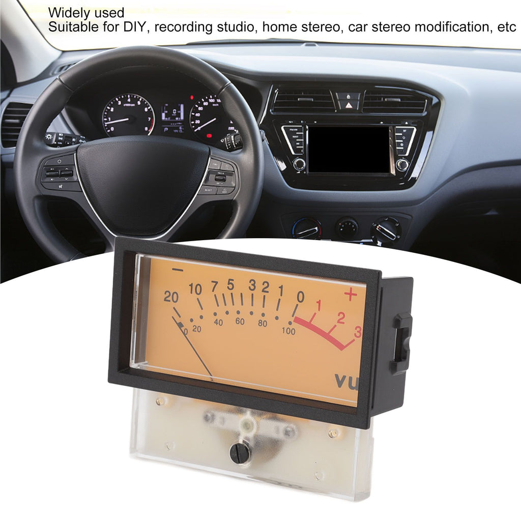 12V High Accuracy VU Meter Header DB Audio Level Header Power Amplifier Level Meter with Backlight 500UA 650Ω