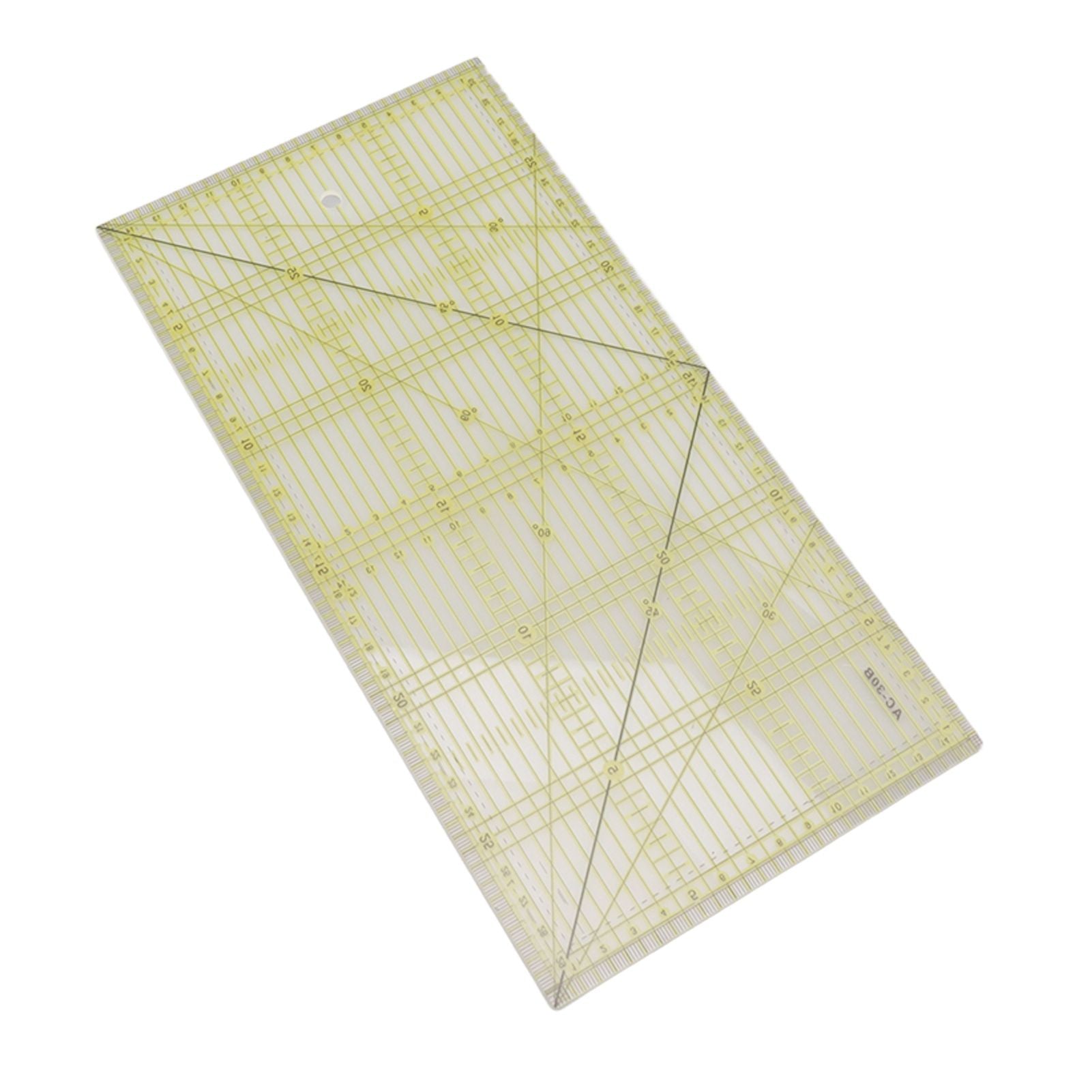 Acrylic Quilt Ruler DIY Precise Scale Transparent Quilting Ruler for Sewing Measuring Patchwork