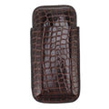 Leather Cigar Holder Portable Holding 3 Cigars Practical Travel Cigar Humidor for Man