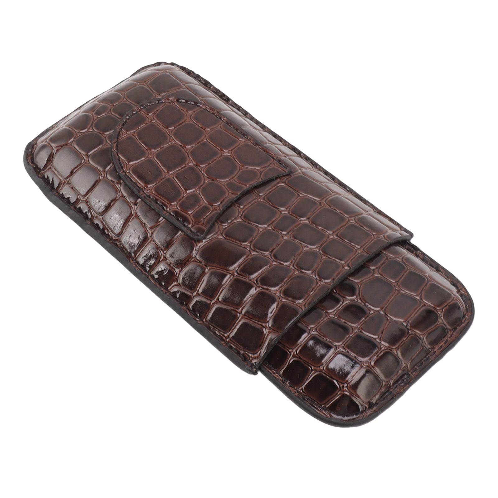 Leather Cigar Holder Portable Holding 3 Cigars Practical Travel Cigar Humidor for Man