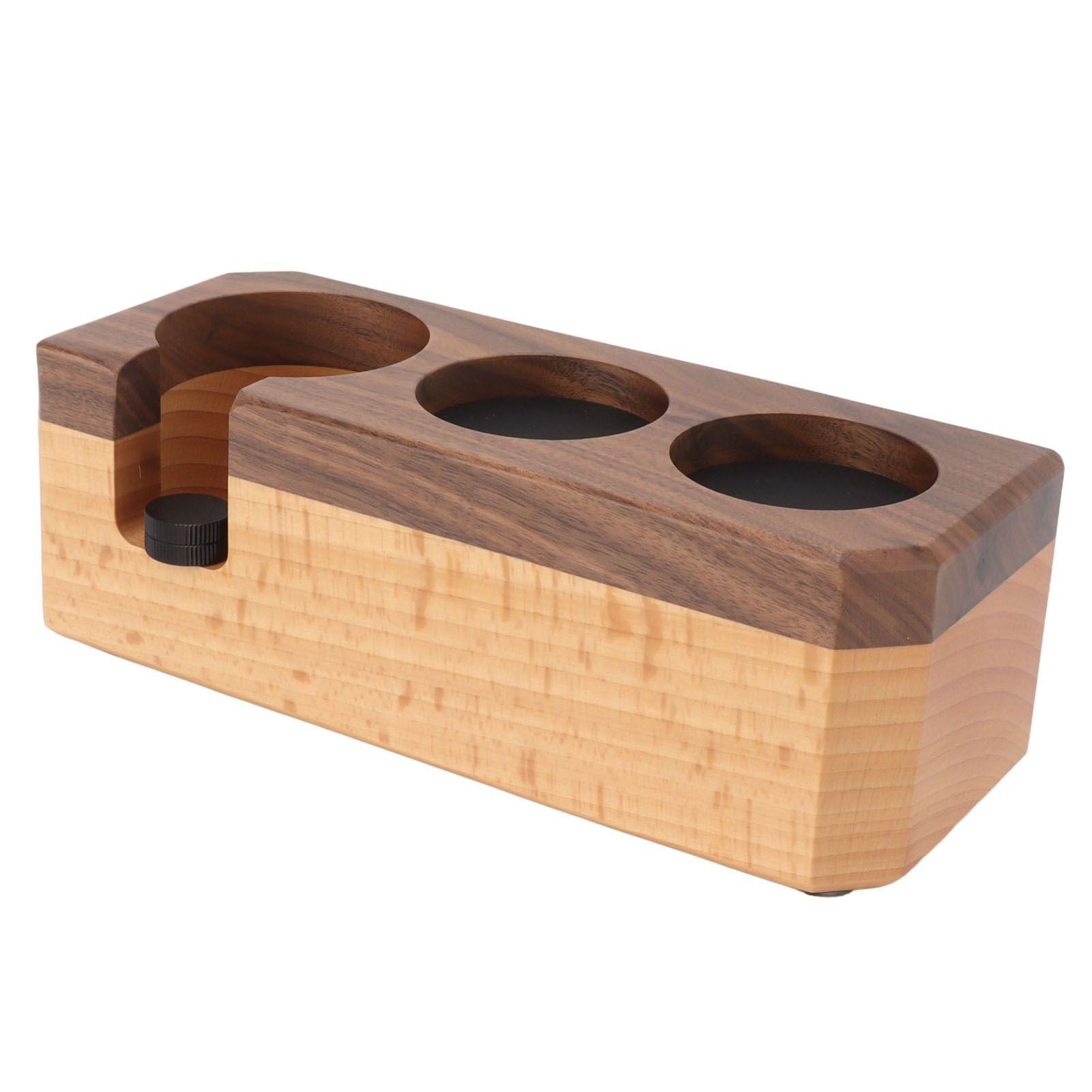 Tamping Station Thick Wood Anti Slip Mats Elegant Multifunction Tamper Holder for 51 54 58mm Portafilter Distributor Small