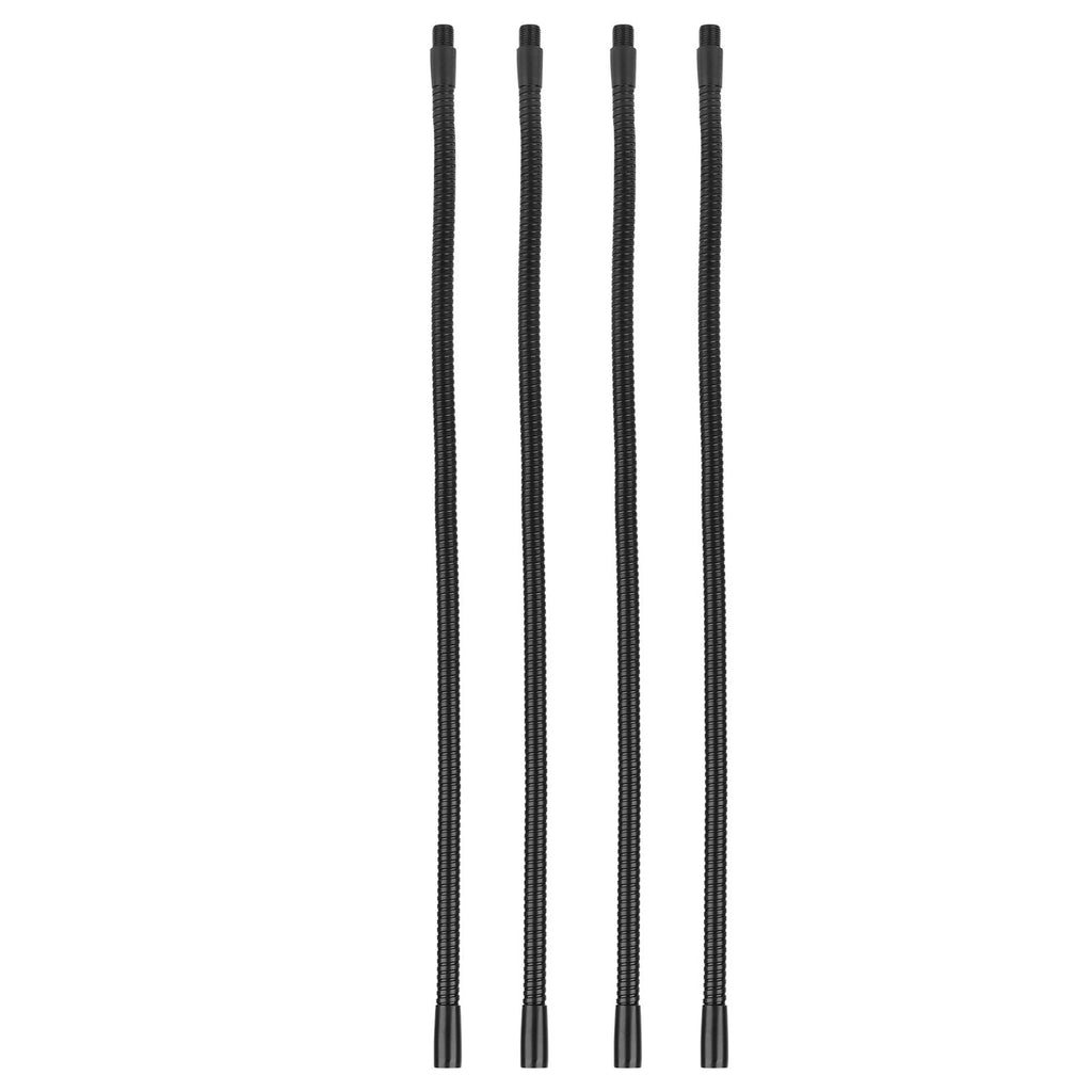 4 Pcs Gooseneck Lamp Hose Aluminium 10mm Caliber Flexible Table Desk Lamp Hose Lighting Fittings 40cm