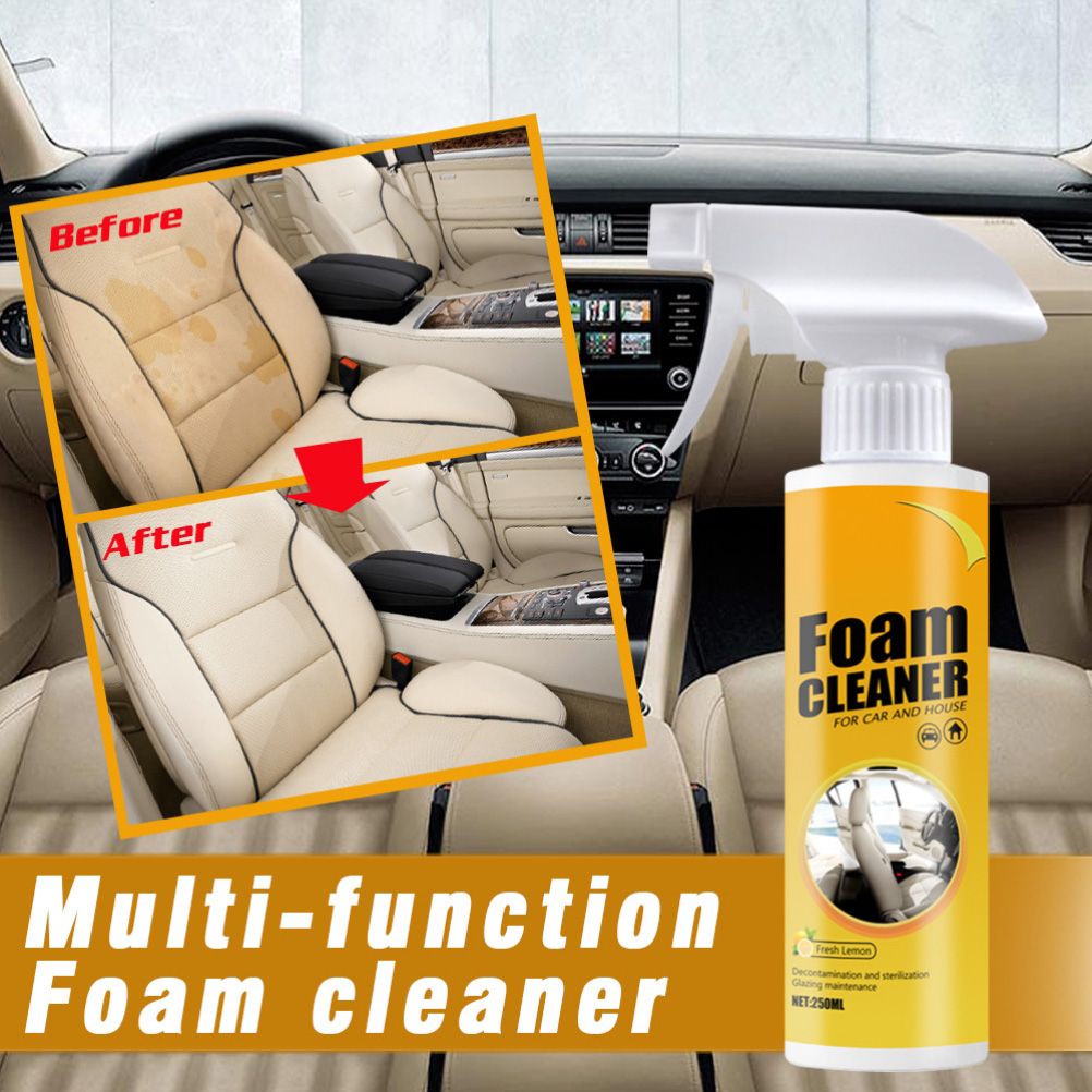 Multi Purpose Foam Cleaner 250ml Car Interior Home Anti Fade Dirt Remover