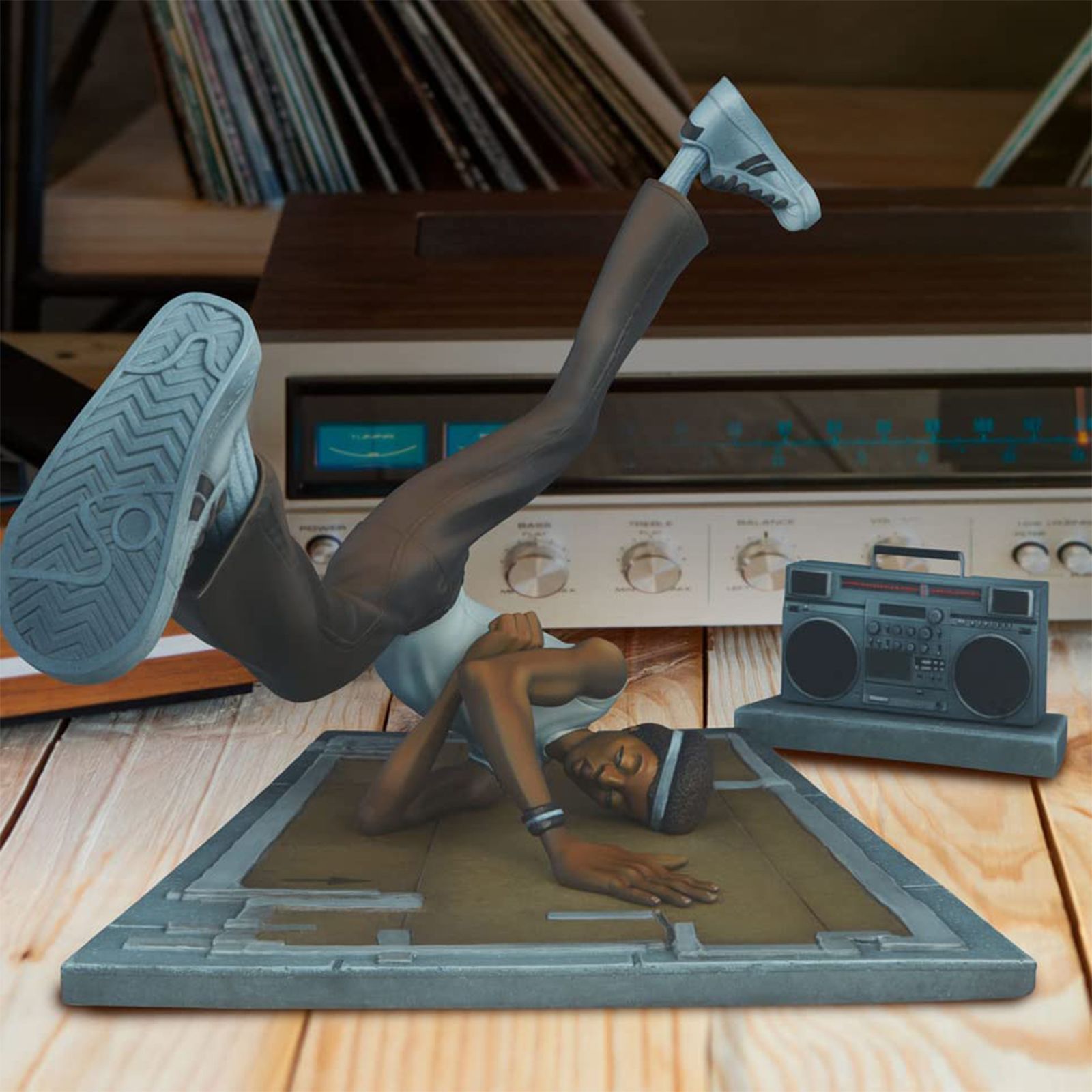 Hip Hop Figure Model Ornament Resin 20 x 12 x 12cm Hip Hop Sculpture