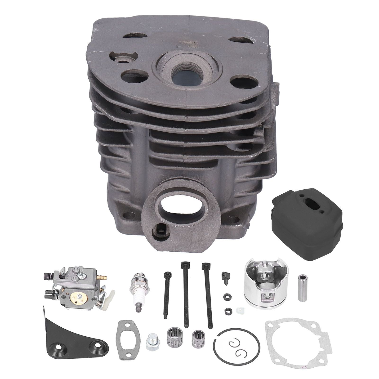 46mm Cylinder Piston Carburetor Spark Plug Gasket Set Replacement Fit for Husqvarna 55 51 Chainsaw