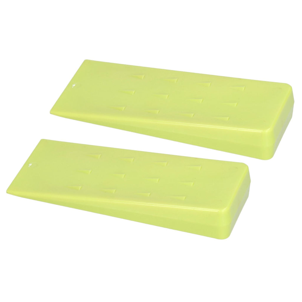 2 Pcs Chainsaw Wedges 8 Inch Green Chainsaw Felling Cutting Wedges Log Splitter Wedges