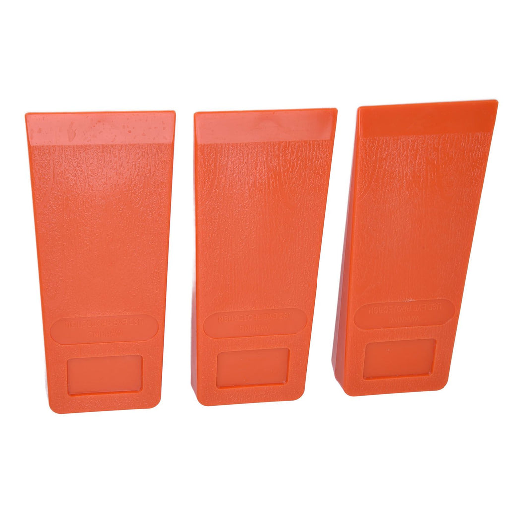 3pcs 8in Felling Wedges Spiked Plastic Safe Logging Tools for Chainsaws Tree Cutting