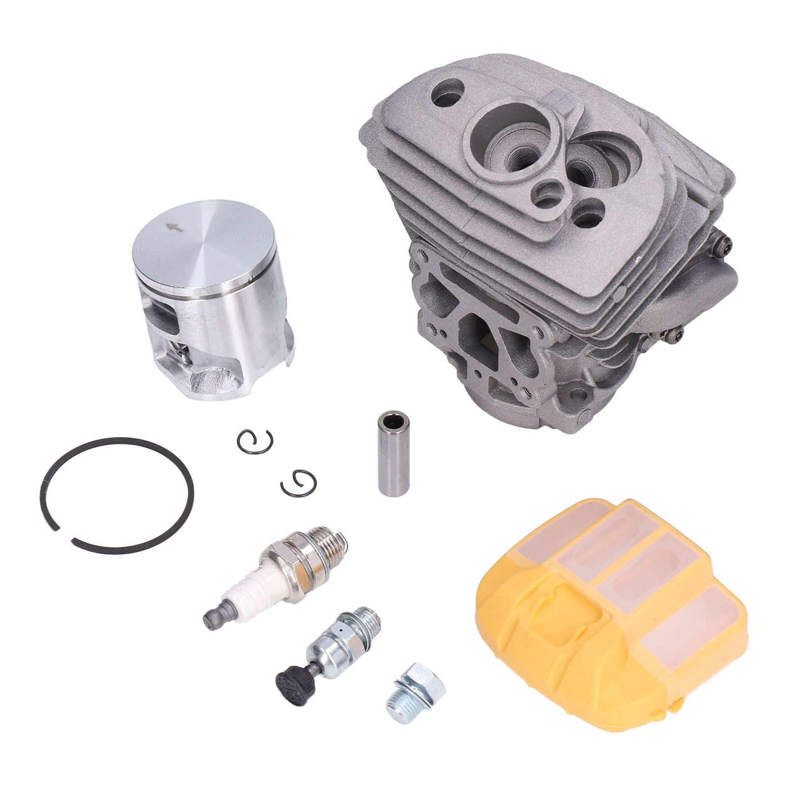 46mm Cylinder Piston Assembly Air Filter Cover Relief Valve Set Fit for Husqvarna 555 560 562 XP Chain Saw