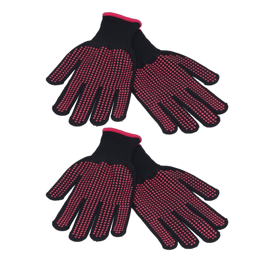 2 Pairs Cut Resistant Gloves Kitchen Gardening Safety Protection Tool for Wood CarvingPink 25cm