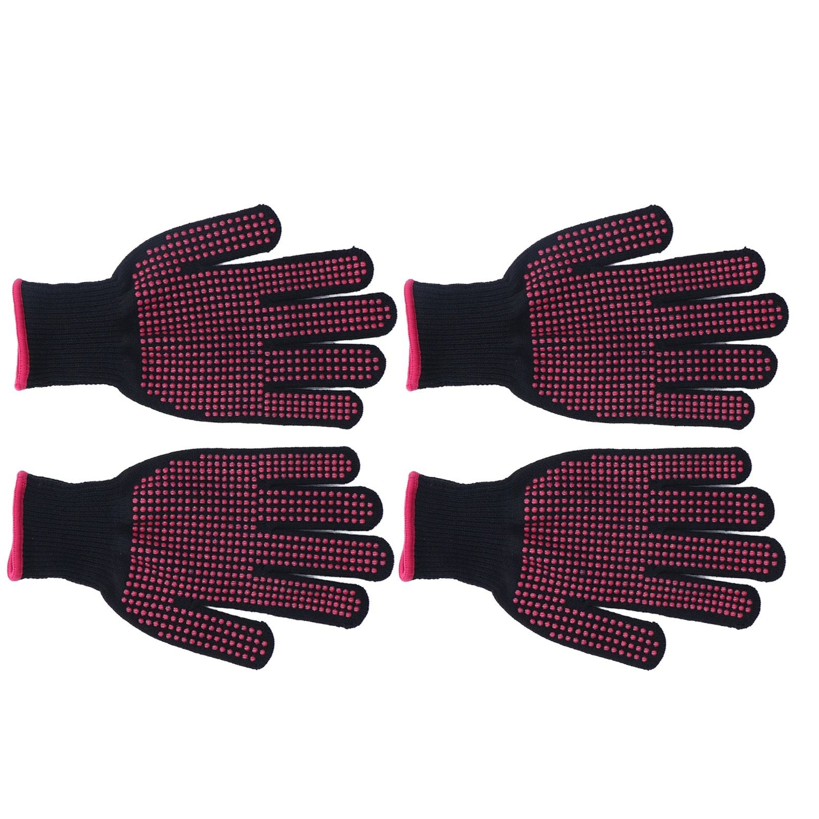 2 Pairs Cut Resistant Gloves Kitchen Gardening Safety Protection Tool for Wood CarvingPink 25cm