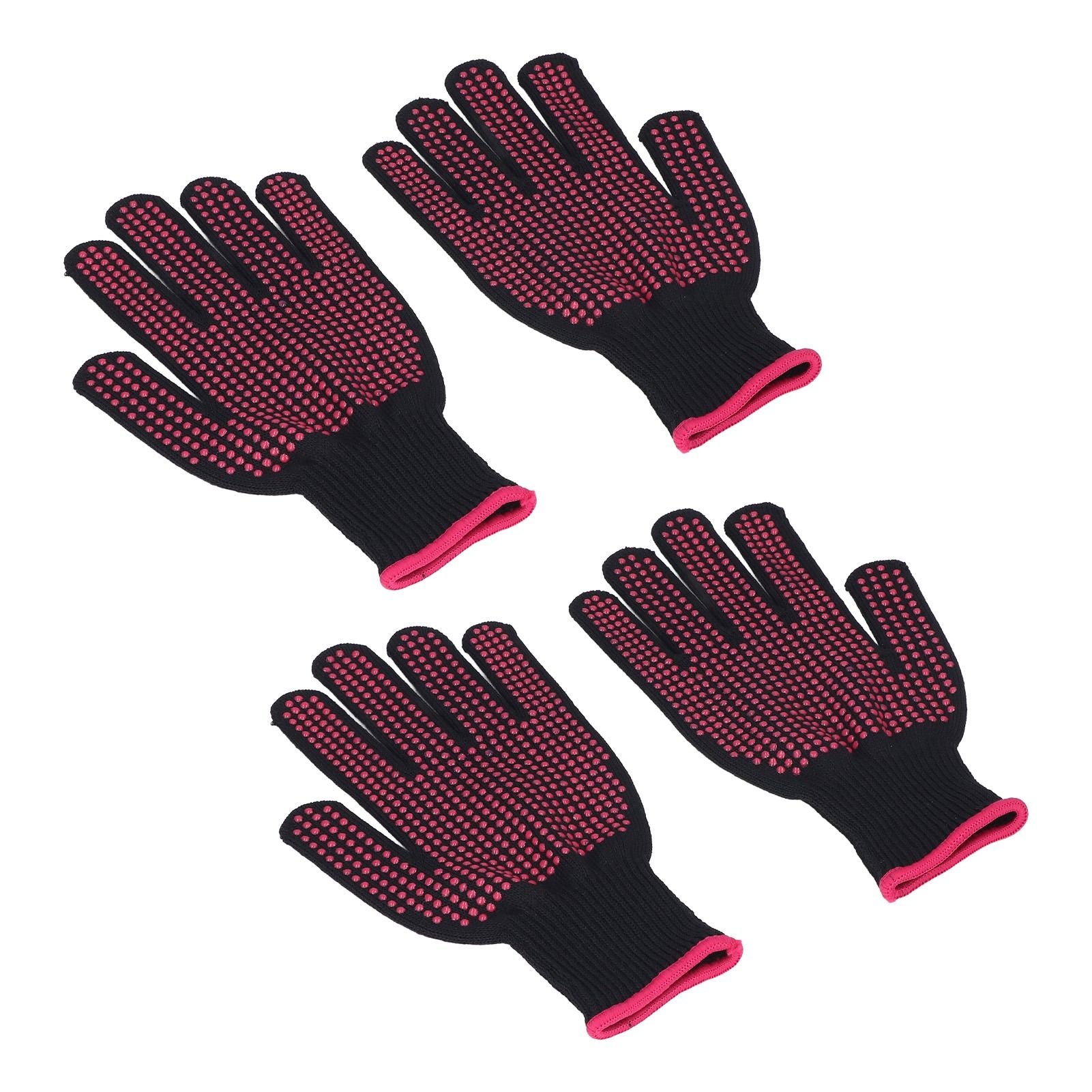 2 Pairs Cut Resistant Gloves Kitchen Gardening Safety Protection Tool for Wood CarvingPink 25cm