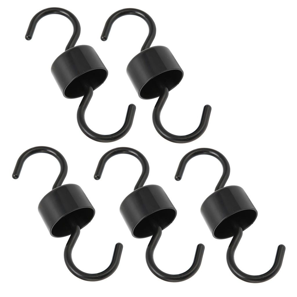 5Pcs Bird Feeder Hooks Black ABS Sturdy Easy Install Beautiful Ant Prevention Hooks for Garden