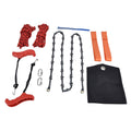 Hand Rope Chain Saw Efficient Both Sides Teeth Blades Folding Pocket Chainsaw for Tree Limb 53 Inch