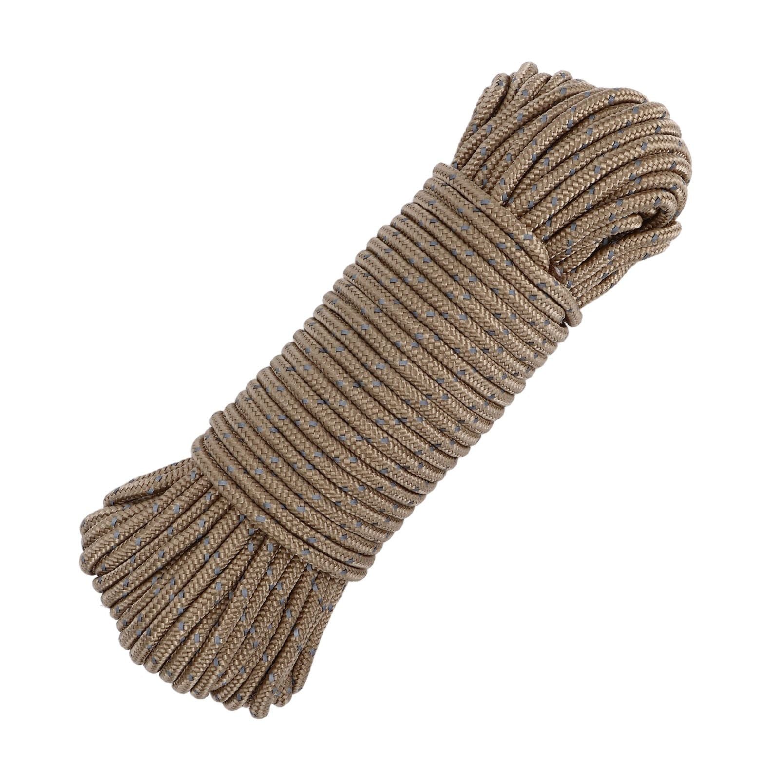 20m Camping Cord 3.5mm Diameter Reflective Tent Rope Camping High Strength Guyline for Ourdoor