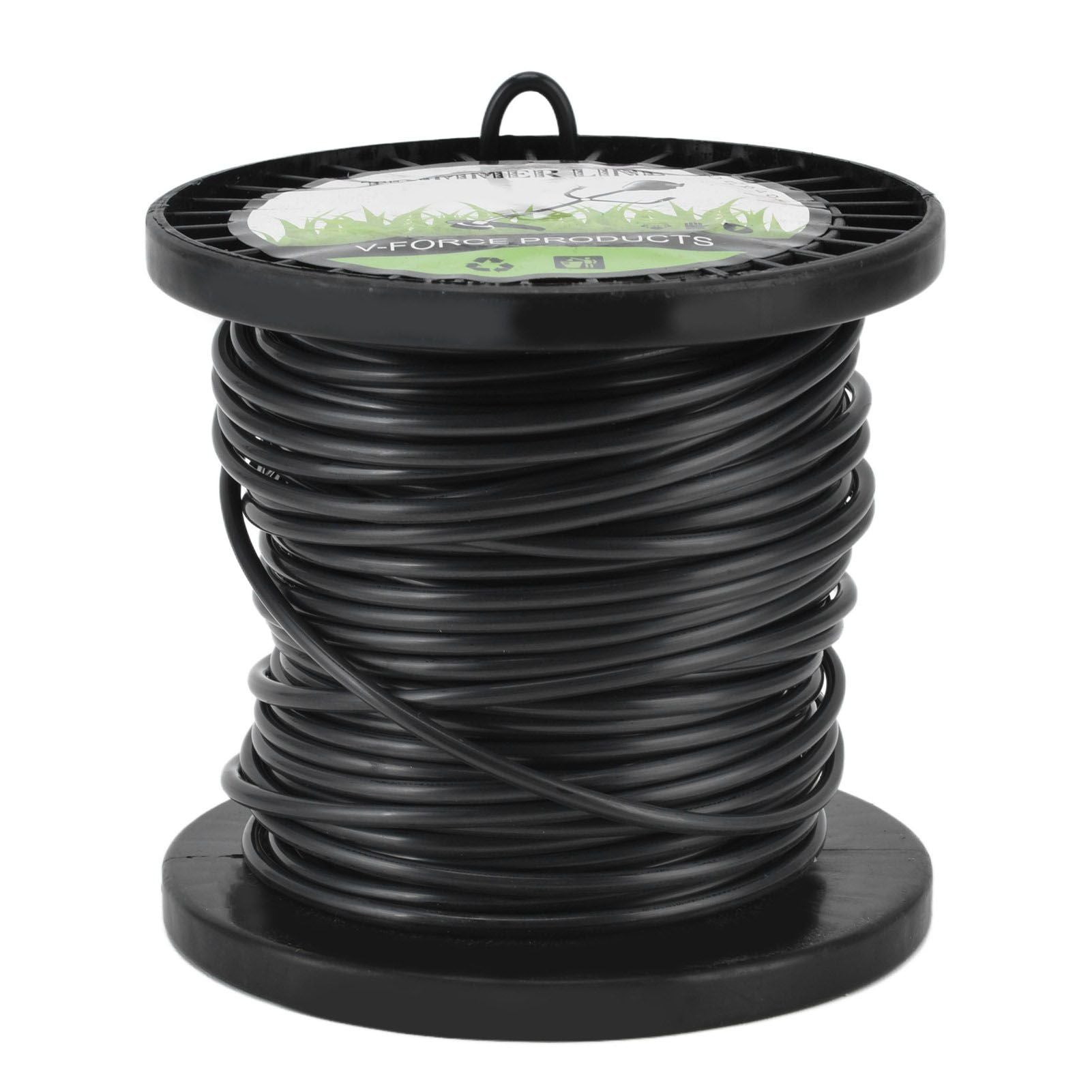 Round String Trimmer Line for Husqvarna 3.3mm Black High Cutting Efficiency Trimmer Line for Most Lawn Mowers Farm 30m
