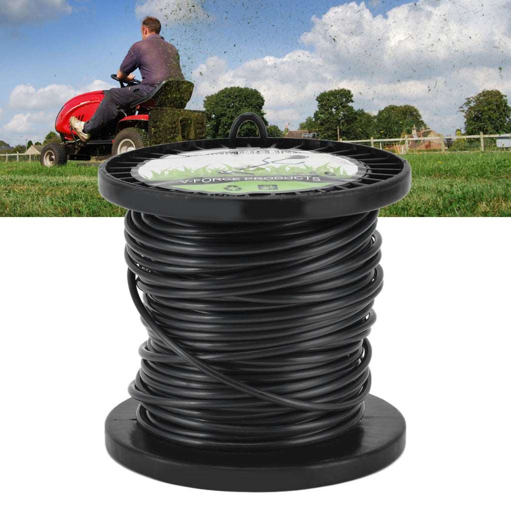 Round String Trimmer Line for Husqvarna 3.3mm Black High Cutting Efficiency Trimmer Line for Most Lawn Mowers Farm 30m