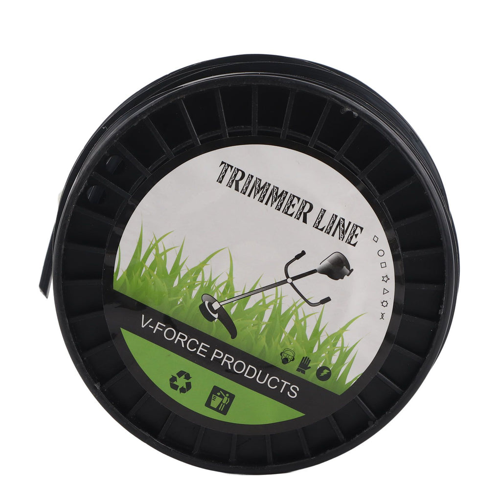 3.3mm String Trimmer Line High Cutting Efficiency Low Noise Quadrate Black Trimmer Line for Most Lawn Mowers Farm 50m