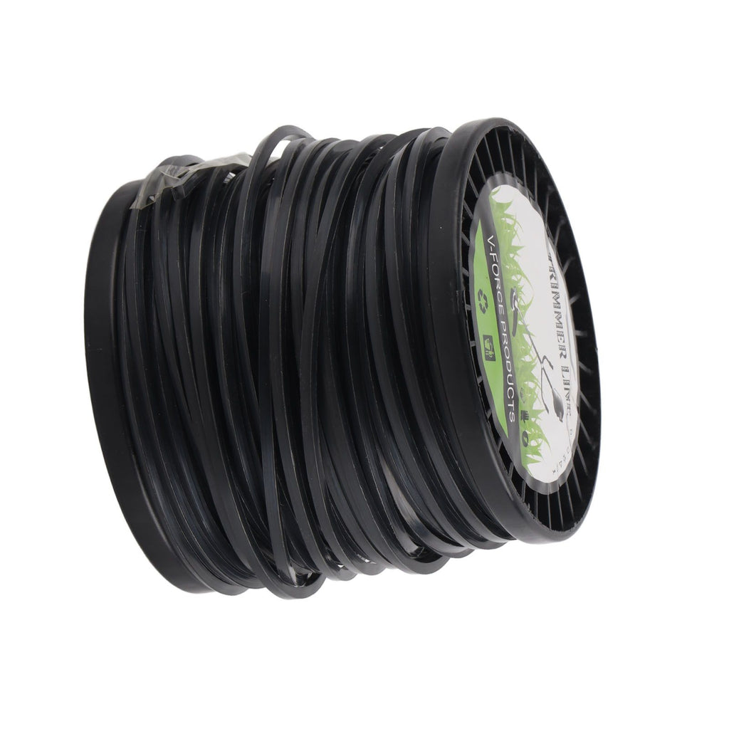 3.3mm String Trimmer Line High Cutting Efficiency Low Noise Quadrate Black Trimmer Line for Most Lawn Mowers Farm 50m