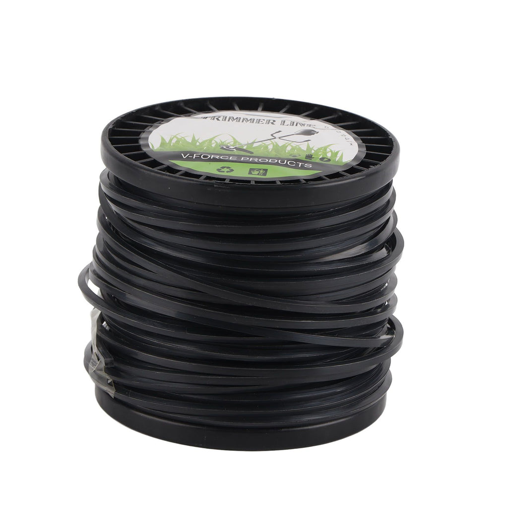 3.3mm String Trimmer Line High Cutting Efficiency Low Noise Quadrate Black Trimmer Line for Most Lawn Mowers Farm 50m