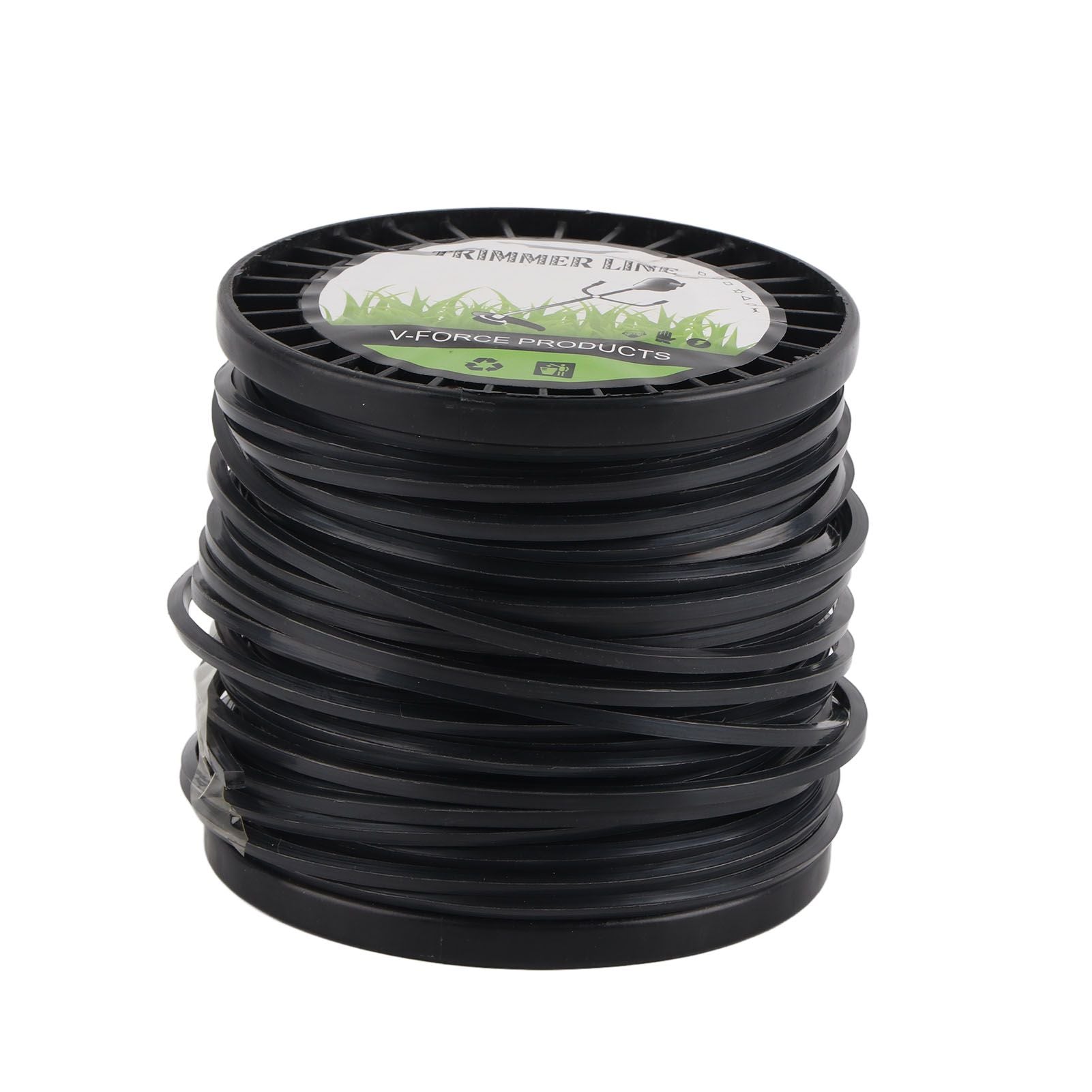 3.3mm String Trimmer Line High Cutting Efficiency Low Noise Quadrate Black Trimmer Line for Most Lawn Mowers Farm 50m