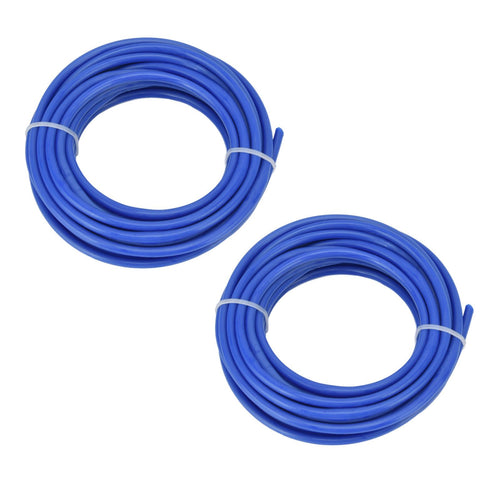2PCS 4mm String Trimmer Line Nylon Round Trimmer Line Blue Lawn Mower Accessories for Husqvarna 5m / 16.4ft