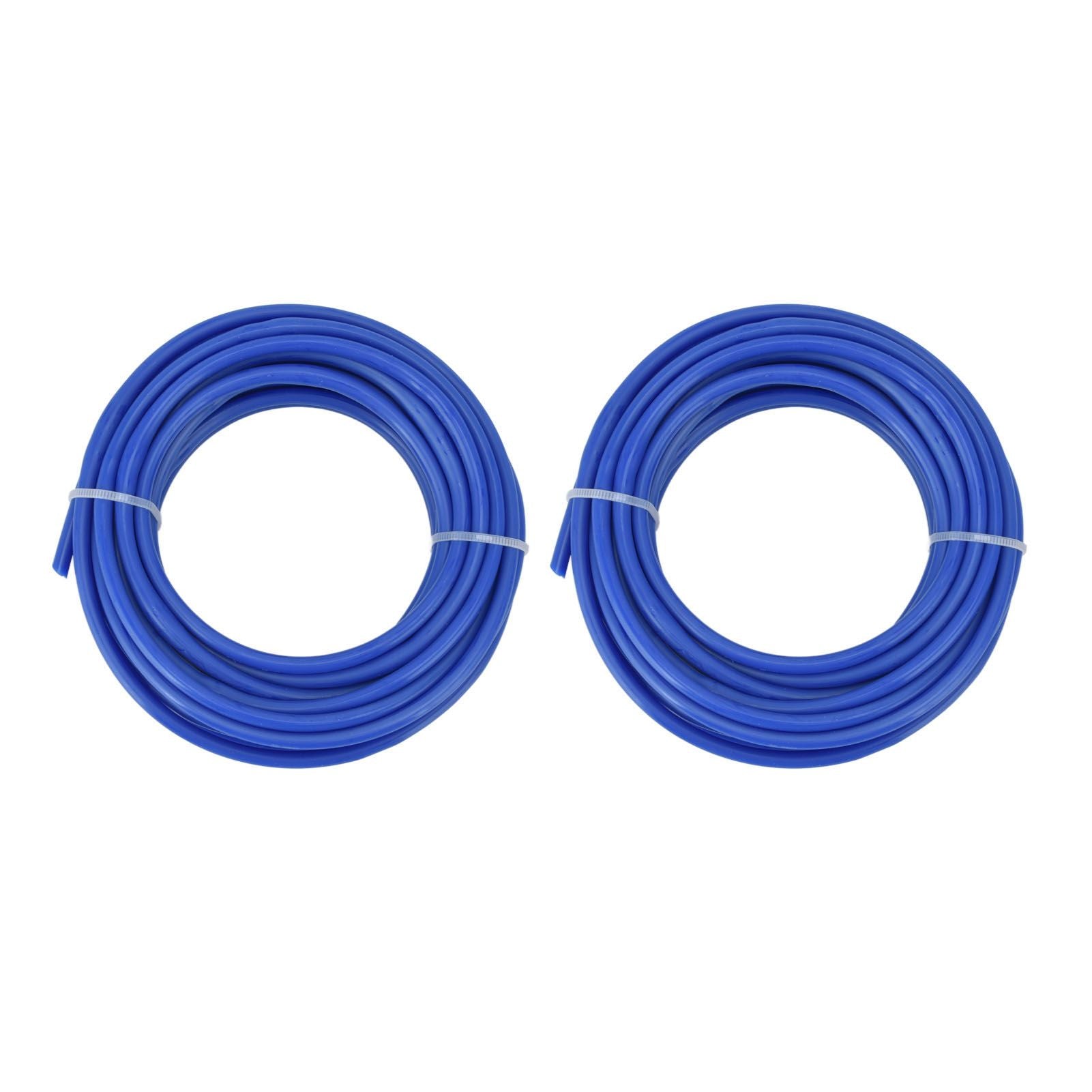 2PCS 4mm String Trimmer Line Nylon Round Trimmer Line Blue Lawn Mower Accessories for Husqvarna 5m / 16.4ft