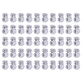 50 Pcs/set 2.1CM Insulator Screws Pulse Grid System Accessories for Electronic Fence Bearing Rod Gray