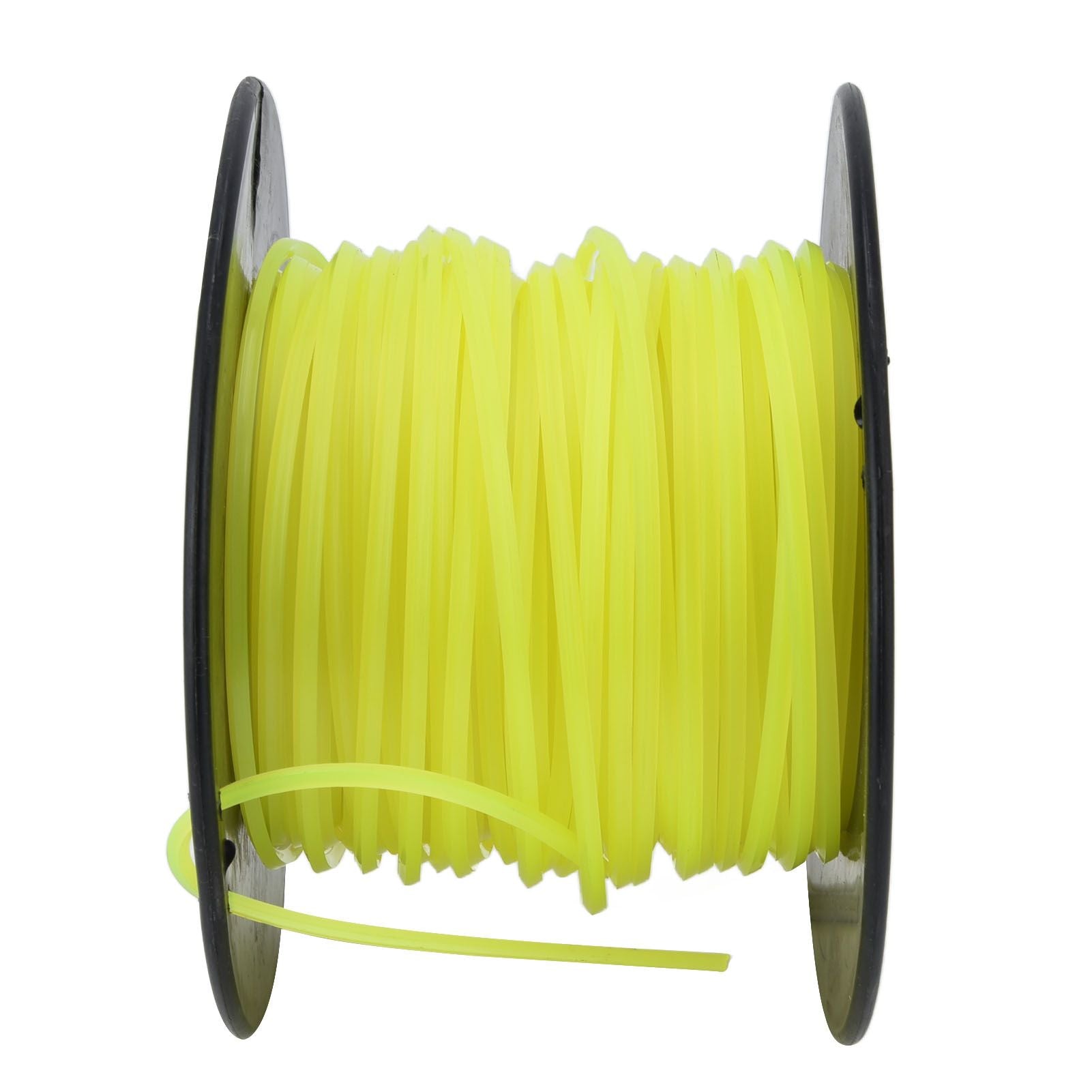 3mm String Trimmer Line Quadrate Grass Trimmer Line Lawn Mower Line for Husqvarna Yellow 50m / 164.0ft