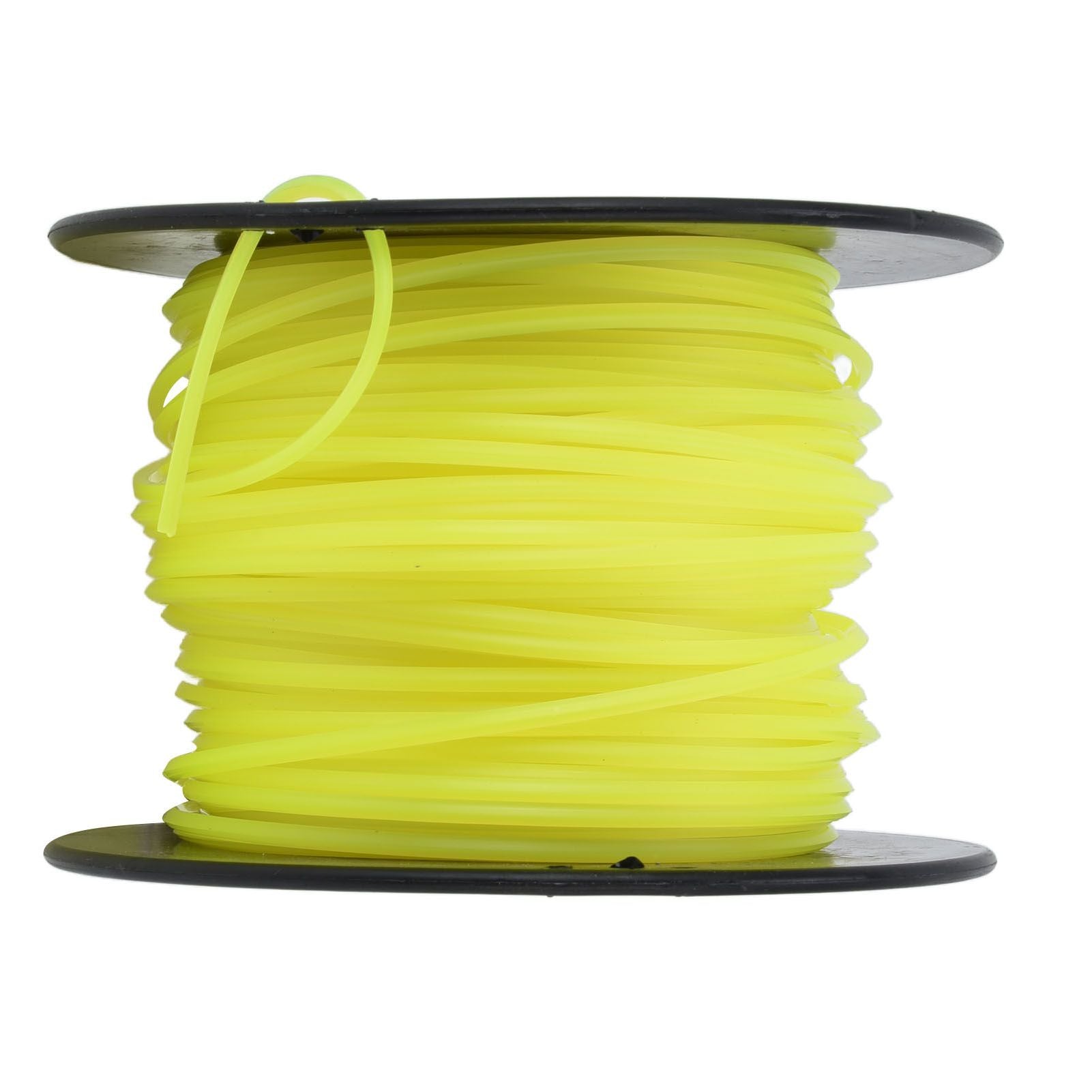3mm String Trimmer Line Quadrate Grass Trimmer Line Lawn Mower Line for Husqvarna Yellow 70m / 229.7ft