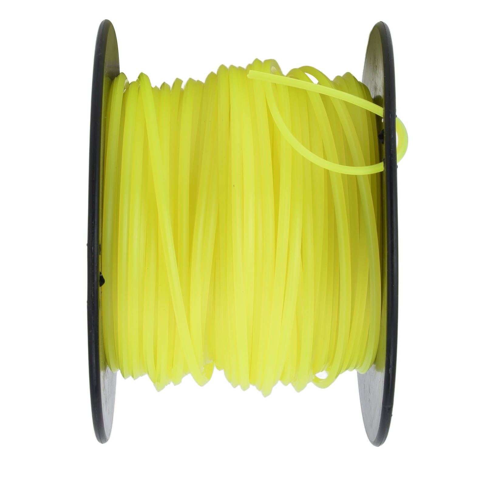3mm String Trimmer Line Quadrate Grass Trimmer Line Lawn Mower Line for Husqvarna Yellow 70m / 229.7ft