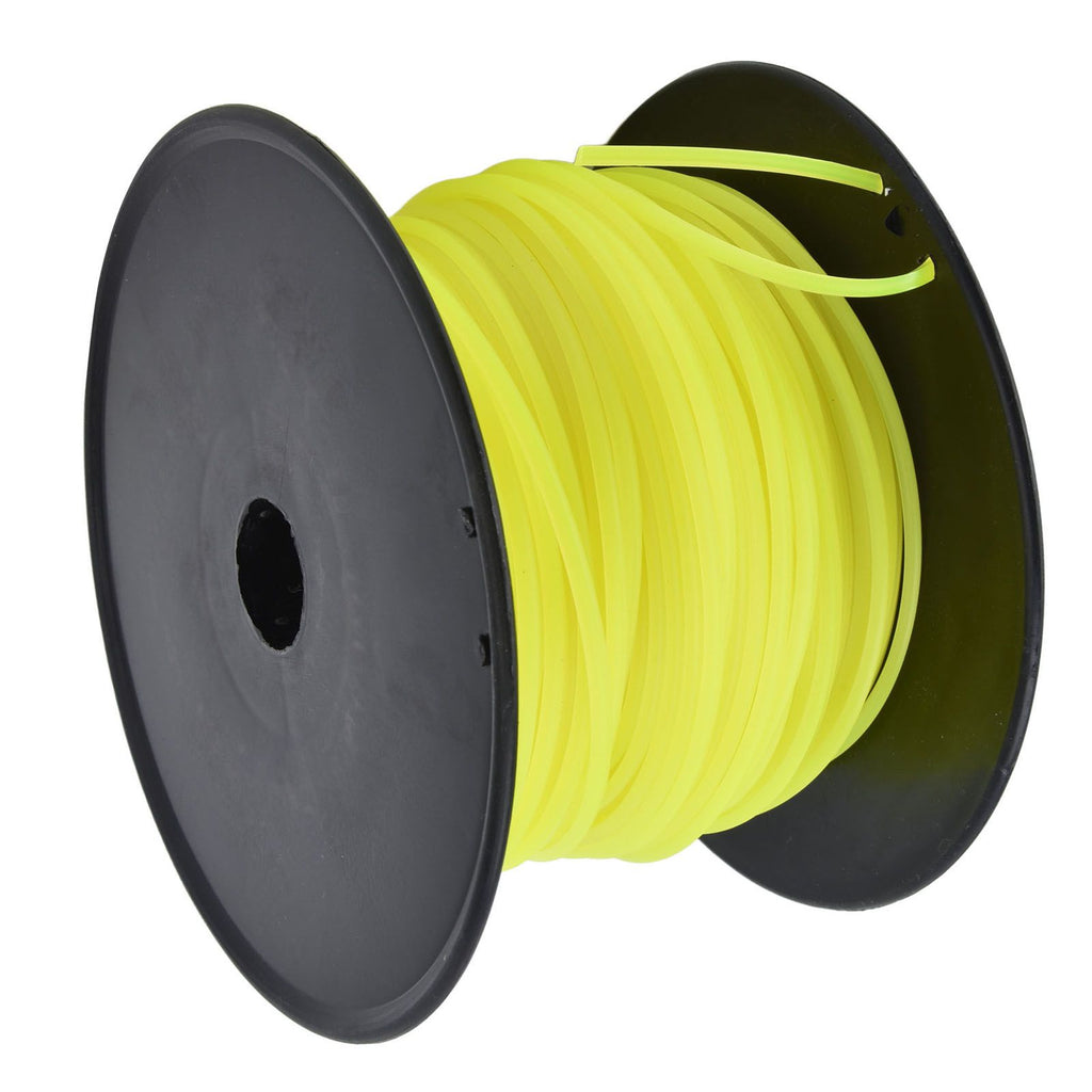3mm String Trimmer Line Quadrate Grass Trimmer Line Lawn Mower Line for Husqvarna Yellow 70m / 229.7ft