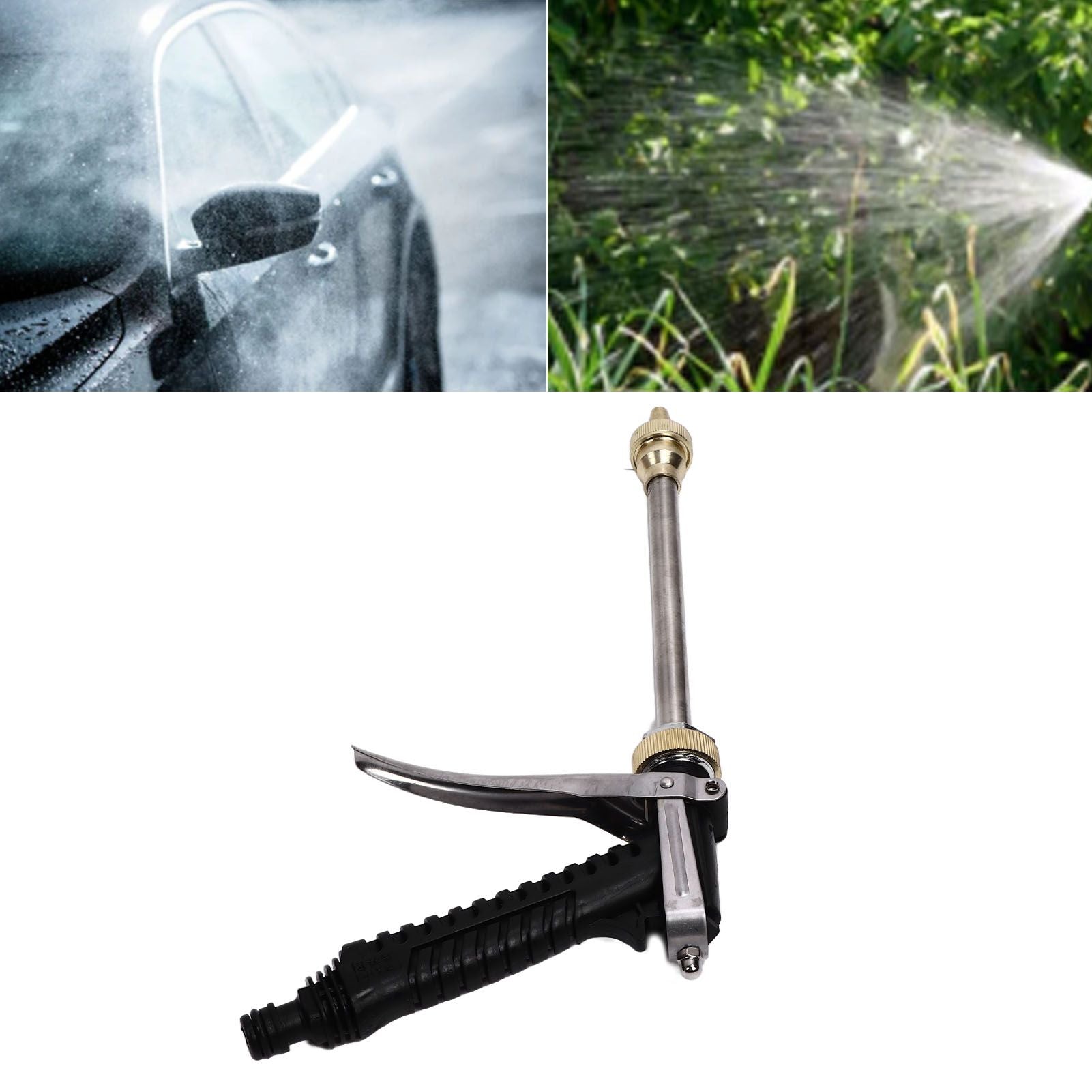 12V 100W Water Pump High Pressure Garden Water Sprinkler Kit G1/2 External Thread Portable Pressure Washer for Car Washing