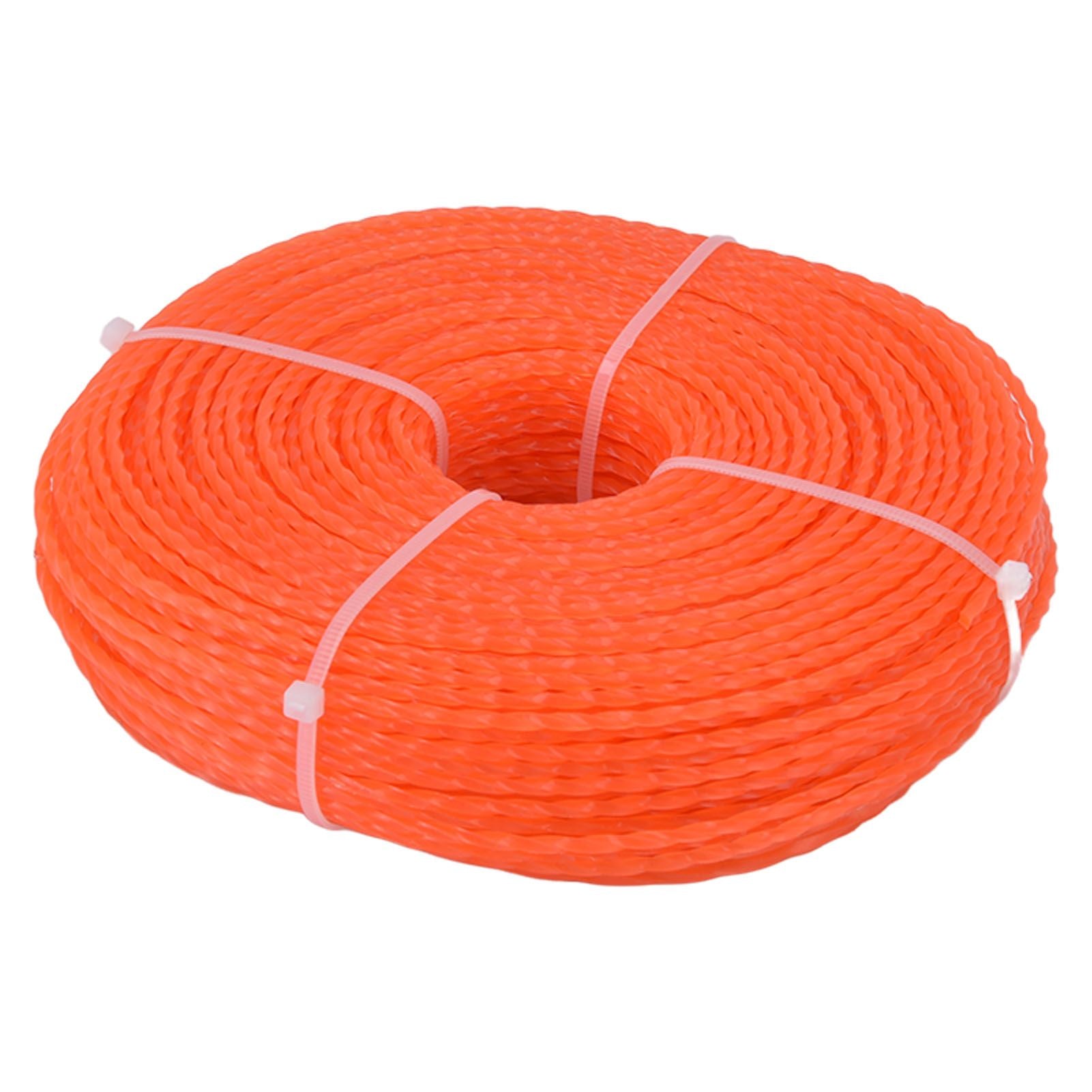 Nylon Trimmer Cord 2.7mm 100m Twist Shape Trimmer Line for Heavy Duty Lawn Mower Cutters