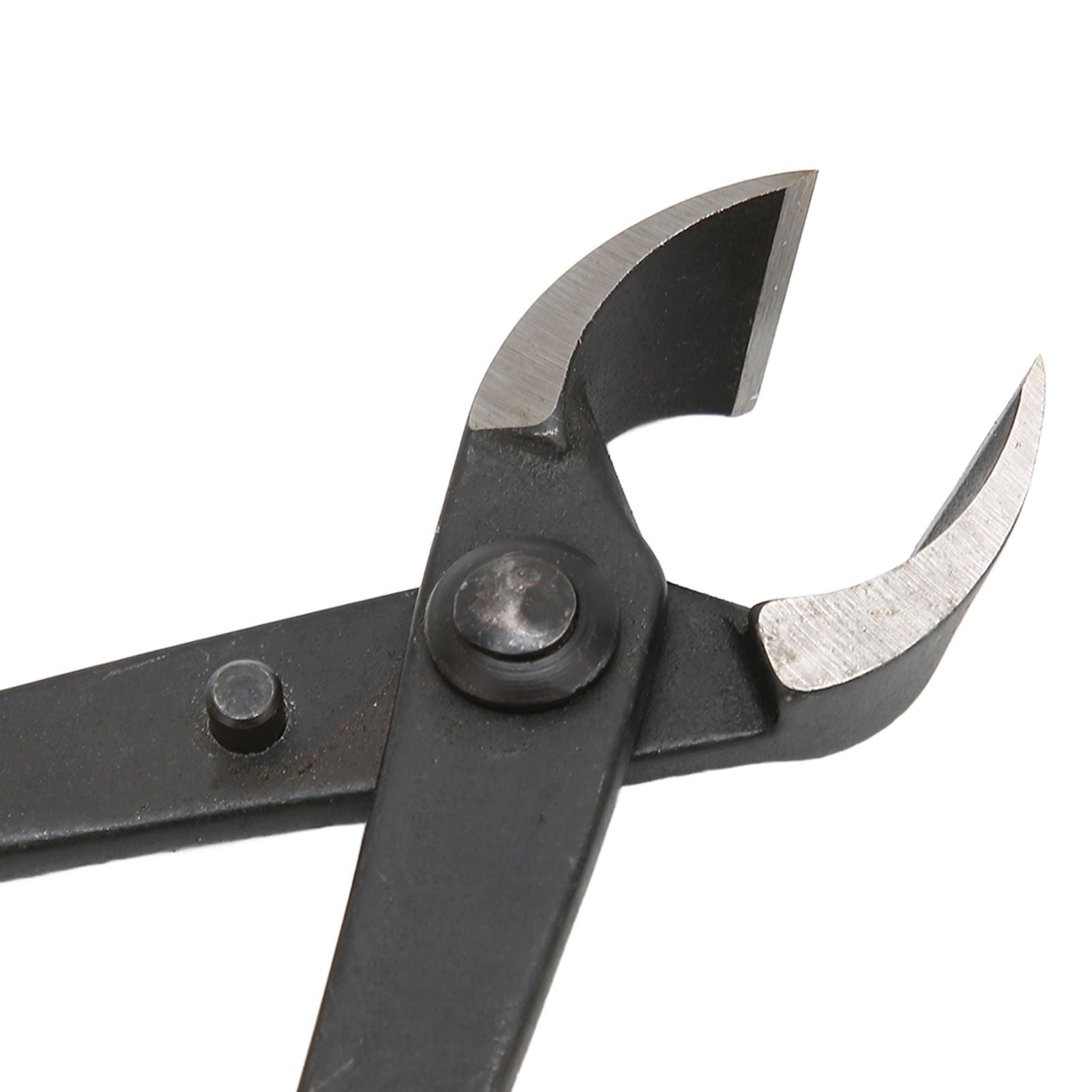 200mm/7.9in Concave Branch Cutter High Strength Manganese Steel Diagonal Pliers Black