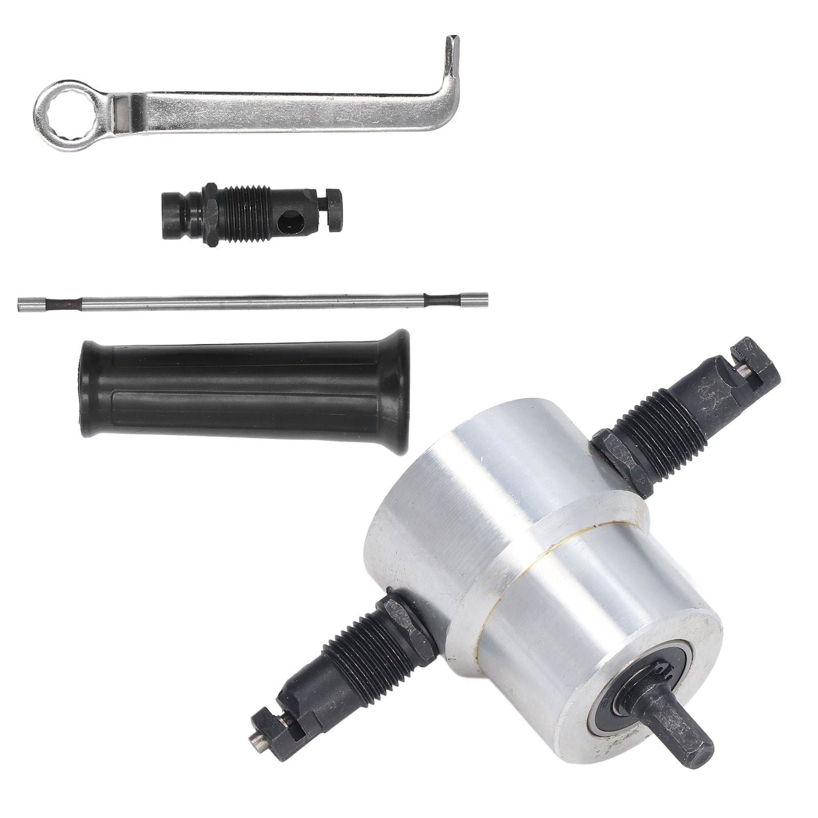Double Head Sheet Metal Nibbler Cutter Adjustment High Hardness Multifunctional Drill Attachment Metal Nibbler Tool Kit