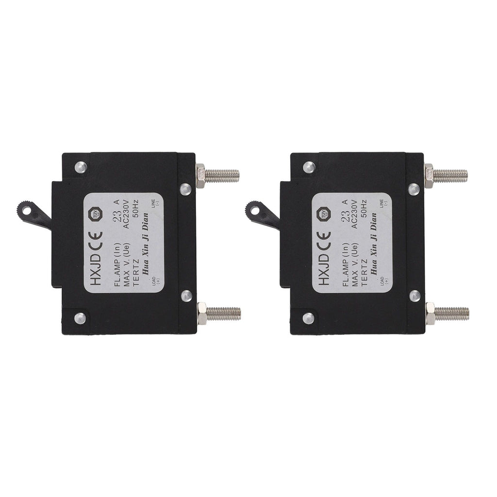 2pcs 23A Circuit Breaker Safety Professional Petrol Generators Circuit Breaker with Switch for Petrol Generators 230V