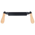 Straight Draw Knife Tungsten Steel Wooden Handle Straight Type Safe Durable Draw Shave Tool for Log Wood Fence Post 10in