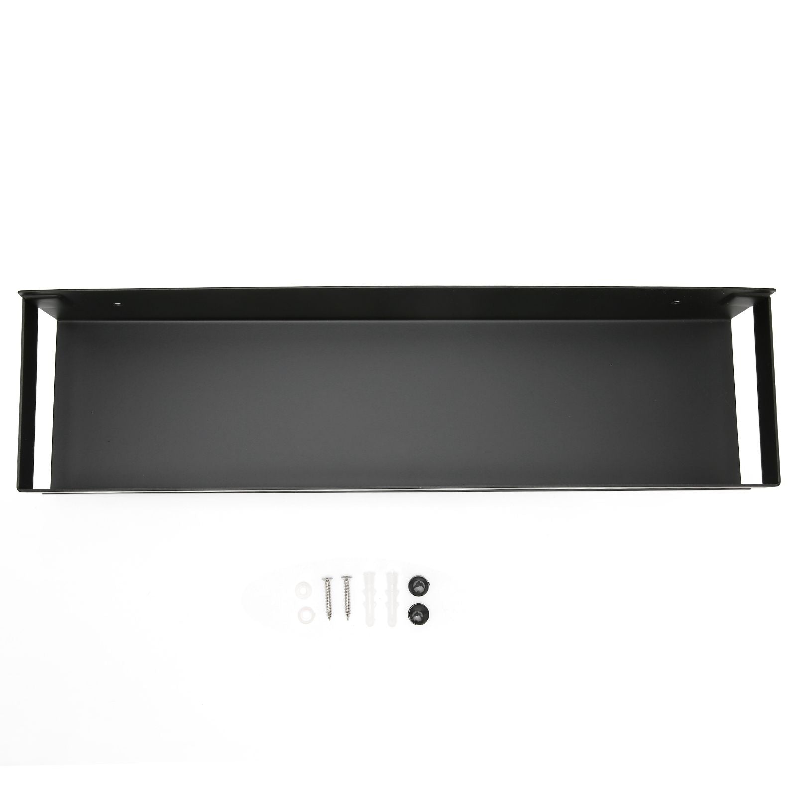 Bathroom Rack Black Large Storage Space Waterproof Strong Bearing Capacity Hotel Shelf Set 40x10x6cm