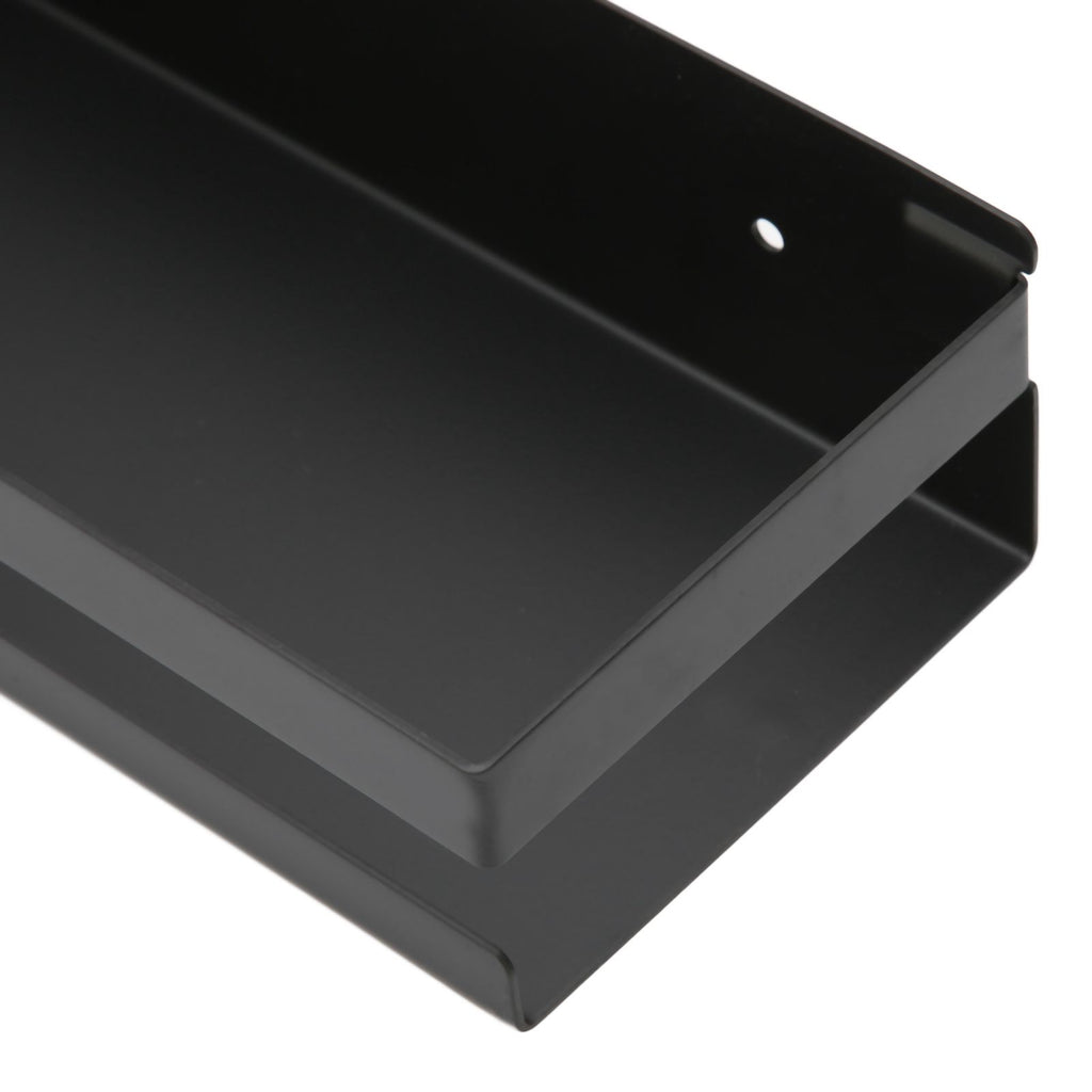 Bathroom Rack Black Large Storage Space Waterproof Strong Bearing Capacity Hotel Shelf Set 40x10x6cm
