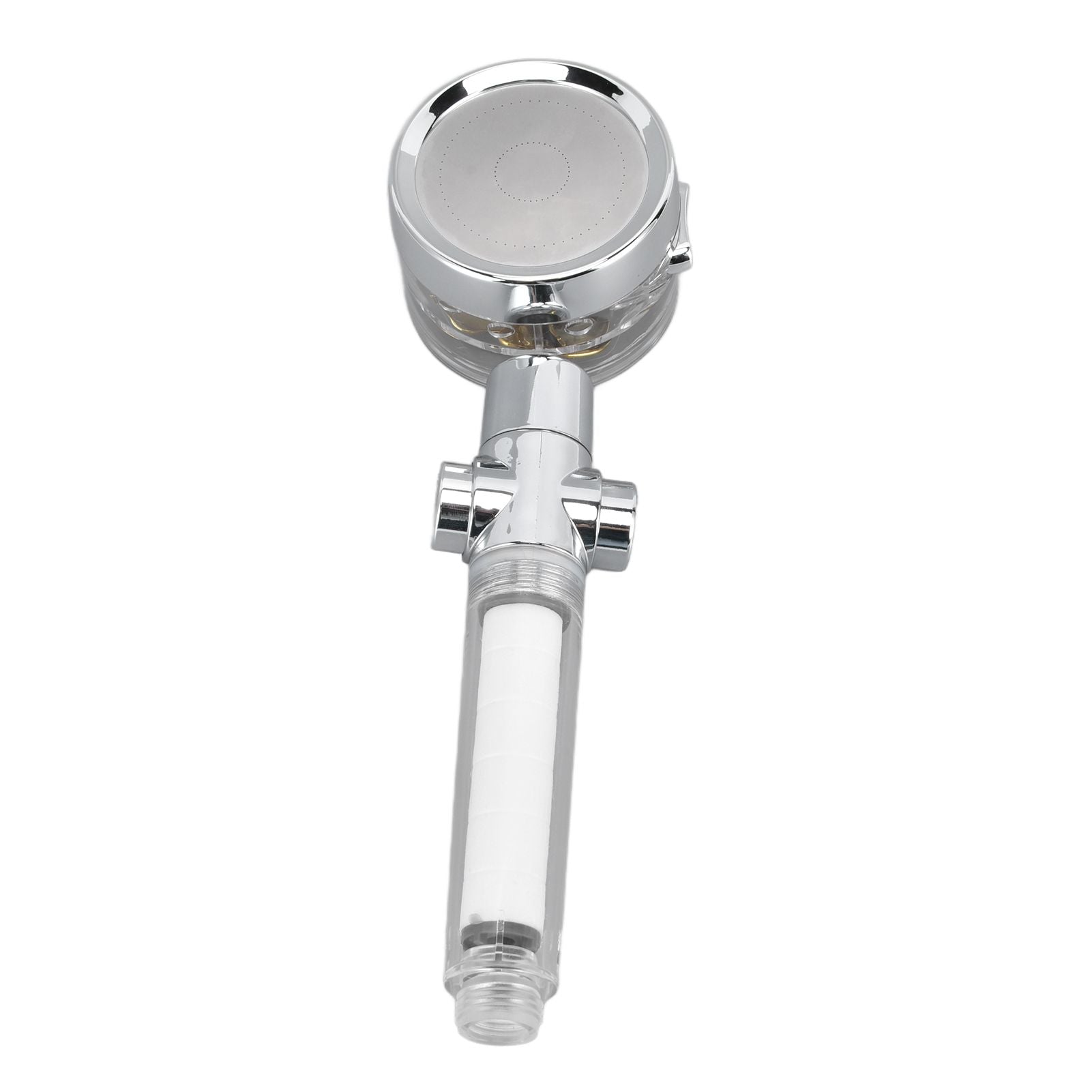 Propeller Shower Head Vortex Hydro Jet 360° Rotating Handheld with Pause Switch Filter G1/2