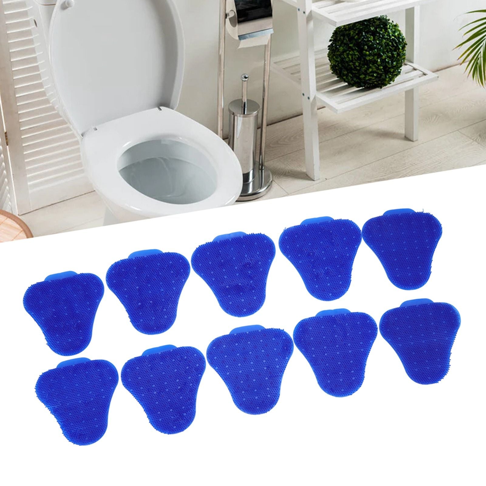 10x Urinal Screen Deodoriser Mats Anti Splash Scented Restroom Blue