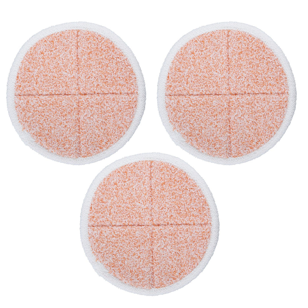 3PCS Mop Cloth Reusable Microfiber Mop Pad Mop Head Accessories for Bissell 2124/2039/2037/2039AOrange