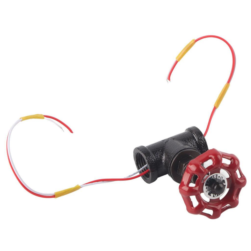 G1/2 Steampunk Style Tee Valve Light Switch with Wires for Industrial Robot Table Lamp Fixture 12V 120V
