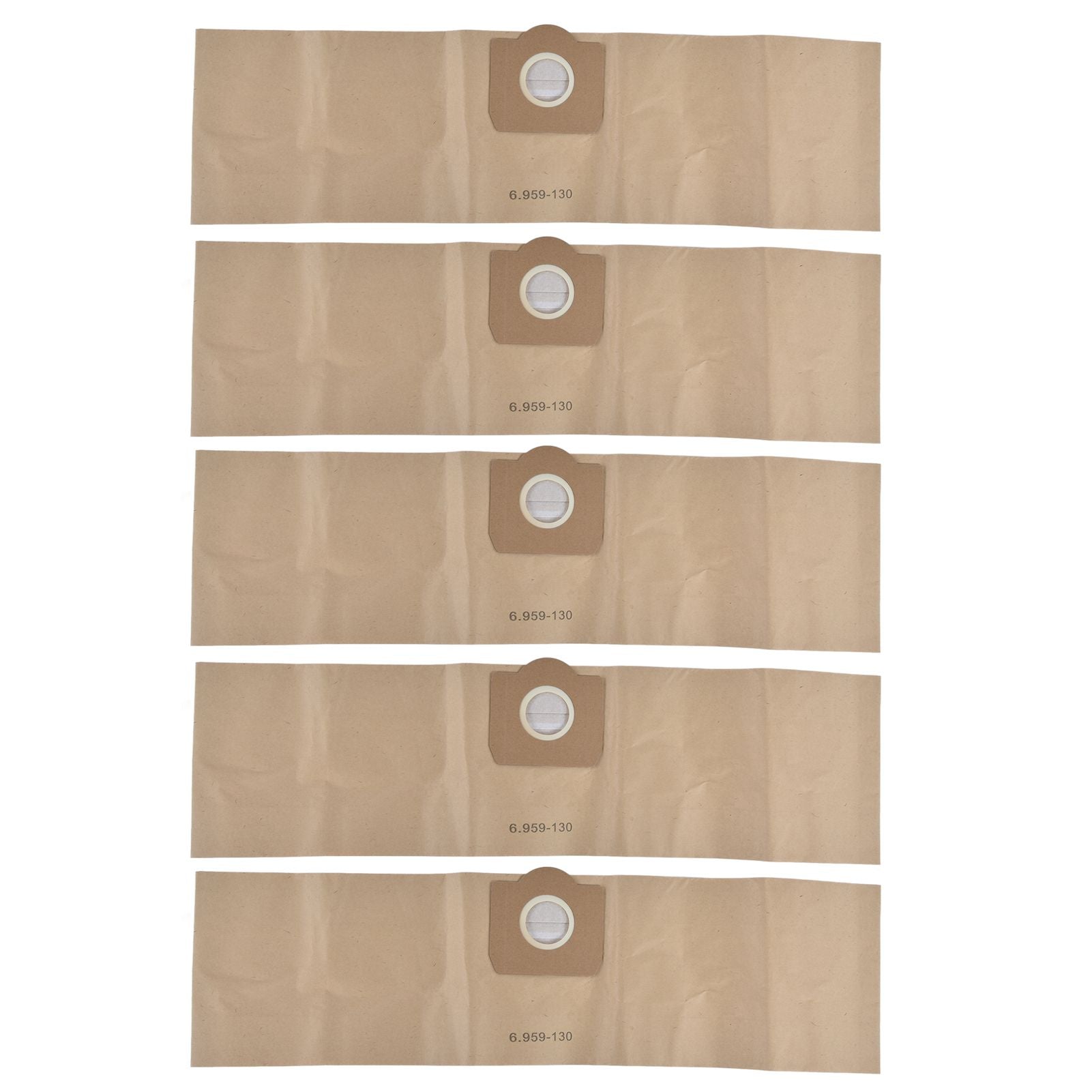 5Pcs Vacuum Cleaner Dust Bag Vacuum Cleaner Accessory Fit for Karcher 6.959‑130.0 WD3200 WD3300 WD3500