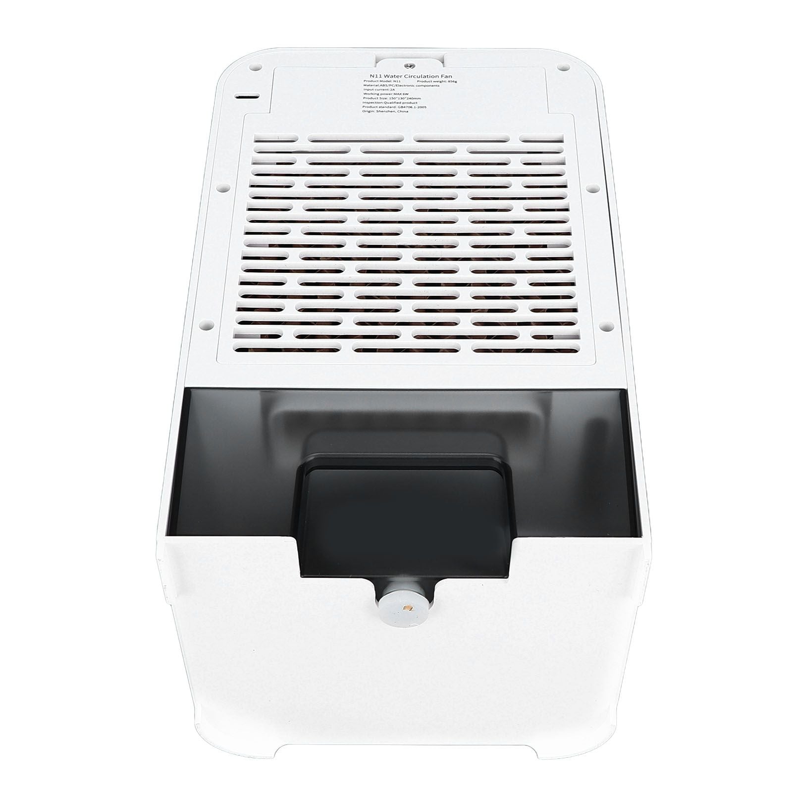 Fan Humidifier 500ml USB Powered 6W 2A 5V Air Cooler Three Levels Adjustable Pull Out Design Windowless Air Conditioner