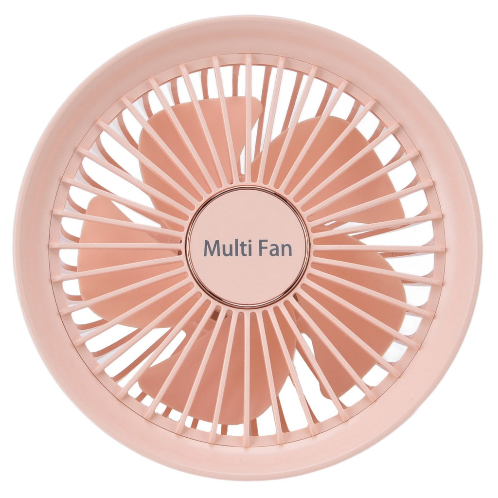 Electric Fan Portable Multifunctional Usb Charging Outdoor Hanging Battery Powered Fan for Home Office Study Camping Pink